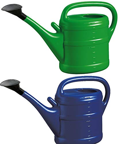 2X Gießkanne 10L GRÜN + BLAU + 1x KÜHLSCHRANKMAGNET! Giesskanne Kunststoff für groß & klein Garten & Zimmerpflanzen Gießkannen Gieskanne Gieskannen 10 Liter Watering Can Gieskannen10Liter lr von KOVA