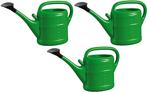 3X Gießkanne 10L GRÜN + 1x KÜHLSCHRANKMAGNET! Blumenkanne Kunststoff für groß & klein Garten & Zimmerpflanzen Gießkannen Gieskanne Gieskannen Giesskanne 10 Liter Watering Can Gieskannen10Liter lr von KOVA