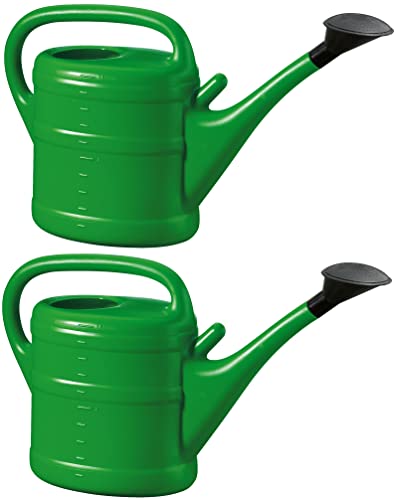 2X Gießkanne 10L GRÜN + GRÜN + 1x KÜHLSCHRANKMAGNET! Giesskanne Kunststoff für groß & klein Garten & Zimmerpflanzen Gießkannen Gieskanne Gieskannen 10 Liter Watering Can Gieskannen10Liter lr von KOVA