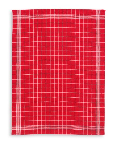 KRACHT, Halbleinen Geschirrtuch Trockenperle vollbunt rot, 60x80 von Kracht seit 1810