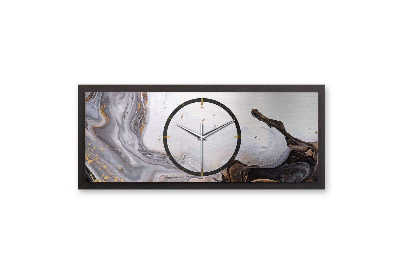 Kreative Feder Wanduhr 3D Designer-Wanduhr Flowing (ohne Ticken, Funk- oder Quarzuhrwerk, elegant, außergewöhnlich, modern) von Kreative Feder