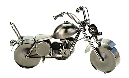 Kremers Schatzkiste Deko Shopper Motorrad aus Metall 22 cm Dekoration Geldgeschenk Bike von Kremers Schatzkiste