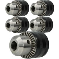 5x Zahnkranzbohrfutter 1,5 - 13mm - 13mm (1/2) x 20 kompatibel mit Universal Fein, Dewalt, Einhell Bohrmaschinen, Schlagbohrer - Kress von Kress