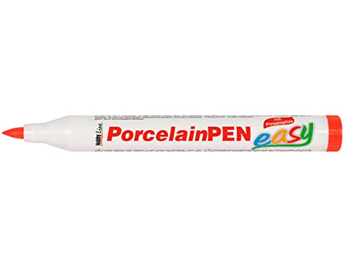 KREUL 16305 - Porcelain Marker medium Kirschrot - Für Kinder entwickelter Porzellanmalstift, ohne Schütteln und Pumpen sofort los malen von Kreul