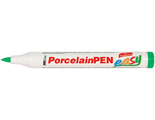 KREUL 16321 - Porcelain Marker medium Hellgrün - Für Kinder entwickelter Porzellanmalstift, ohne Schütteln und Pumpen sofort los malen von Kreul