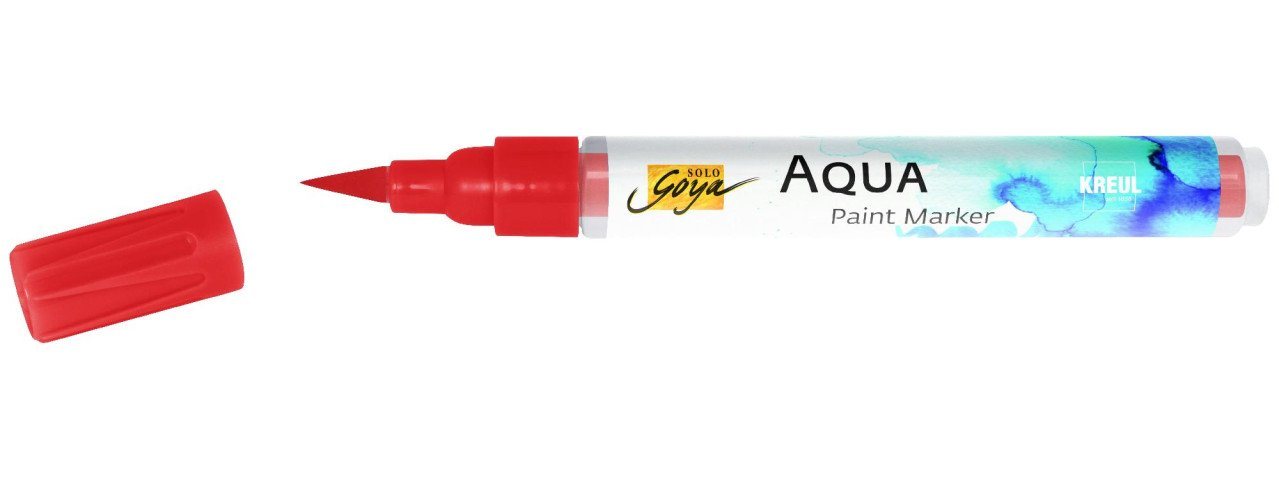 Kreul Flachpinsel Kreul Solo Goya Aqua Paint Marker kirschrot von Kreul