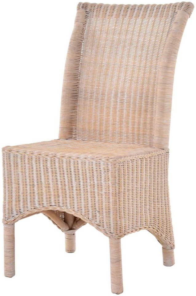 Krines Home Esszimmerstuhl Rattan Esszimmerstuhl hohe Rückenlehne Rattanstuhl Esszimmer Korbstuhl, aus Rattan von Krines Home