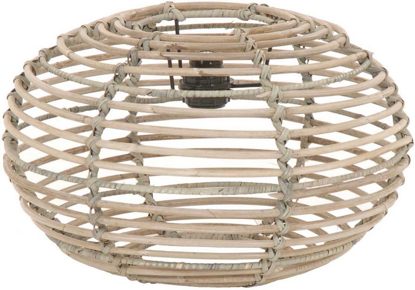 Krines Home Lampenschirm Lampenschirm Retro echtes Rattan Gestäbter Design Schirm für Deckenlampen Deckenleuchten Hängelampen Ø40cm, ohne Fassung von Krines Home