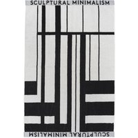 Kristina Dam Studio - Minimal Handtuch, 100 x 150 cm, schwarz / off-white von Kristina Dam Studio