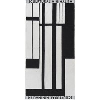 Kristina Dam Studio - Minimal Handtuch, 70 x 140 cm, schwarz / off-white von Kristina Dam Studio