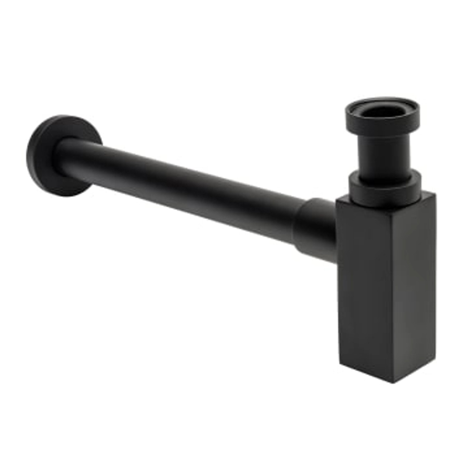 Kronenbach Design-Siphon Quara 2.0 Black eckig in Schwarz Matt von Kronenbach