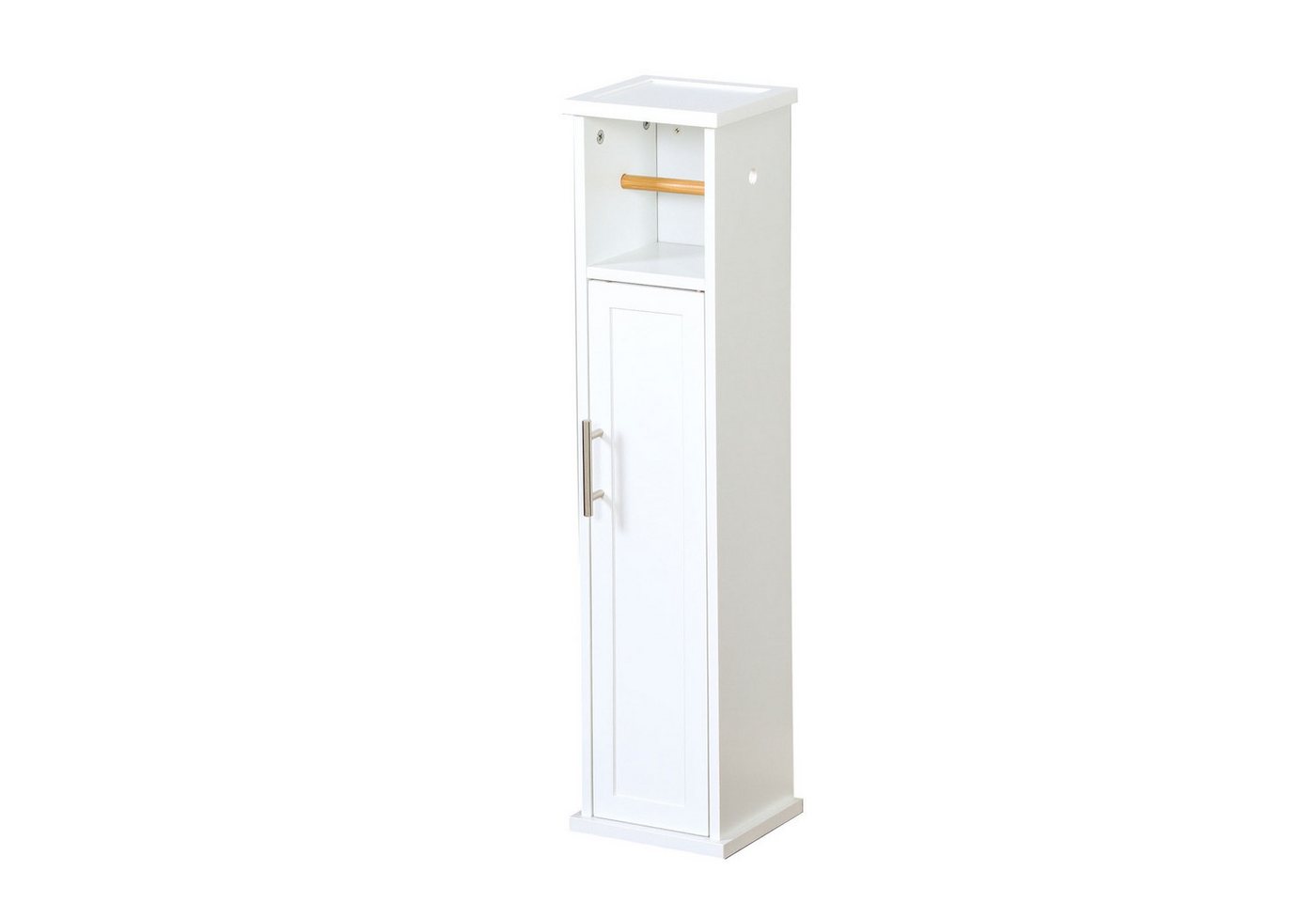 Kubus Hochschrank für Badezimmer Ontario mit Klopapierhalterung für kleine Räume Langlebig und feuchtigkeitsbeständig Kubus Hochschrank für Badezimmer Ontario mit Klopapierhalterung für kleine Räume Langlebig und feuchtigkeitsbeständig von Kubus