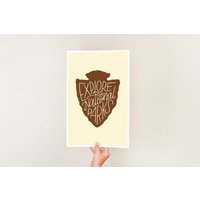 Explore Our National Parks - Poster Illustration Print von KulanaStickers