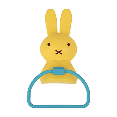 Habdtuchhalterung Kleben Badezimmer Handtuchhalter Handtuchstange Ohne Bohren Cartoon Hase Handtuchhalter Für Kinder Süßer Handtuchring Yellow von KunLS