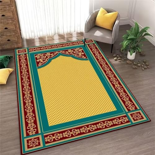 Kunsen Teppich Schlafzimmer Teppich für bürostuhl Orientalischer Teppich rote Blumendekoration rechteckiger Wohnzimmerteppich Antifouling Flur deko 200X290CM von Kunsen