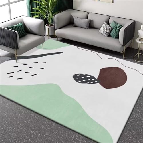 Kunsen deko Schlafzimmer modernkinderzimmer deko teppichkeine AllergienCartoon grüner Teppich Sofa Teppich Schlafzimmer Teppich Non-fadingteppich rutschstopp180X280CM von Kunsen