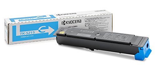 Kyocera TK-5215C Toner Cyan. Original Tonerkartusche 1T02R6CNL0. Toner Drucker kompatibel für TASKalfa 406ci. Drucker Toner für bis zu 15000 Seiten von Kyocera Mita