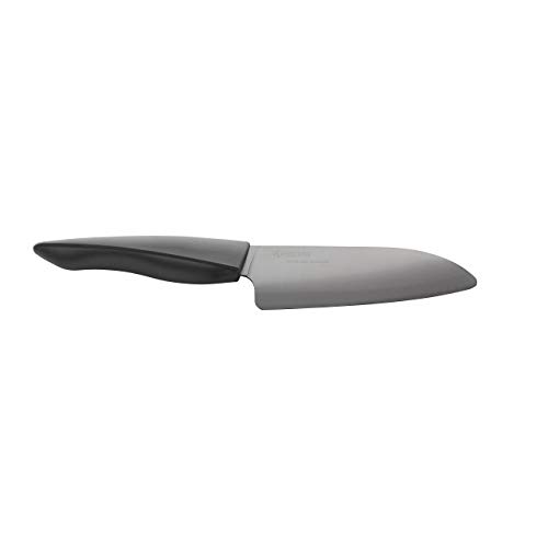 Kyocera ZK-140BK-BK SHIN Keramik-Mini Santoku Messer, Kunststoff, Schwarz, 28 x 2,3 x 4,7 cm von Kyocera