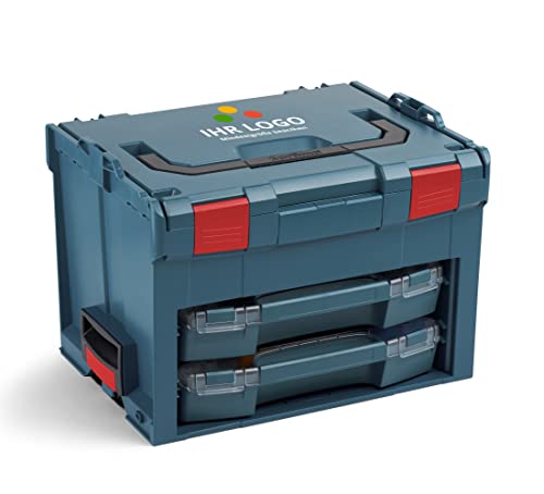 Bosch Sortimo LS-BOXX 306 professional blau Werkzeugkoffer Set | inklusiv 2x i-BOXX leer | individuell anpassbar mit Ihrem Logo | Transportsystem Werkzeug von L-BOXX