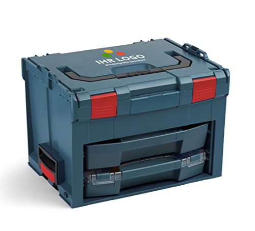 Bosch Sortimo LS-BOXX 306 professional blau Werkzeugkoffer Set personalisiert mit Ihrem Logo | inklusiv i-BOXX 72 leer & LS-Schublade 72 leer | Transportsystem Werkzeug von L-BOXX