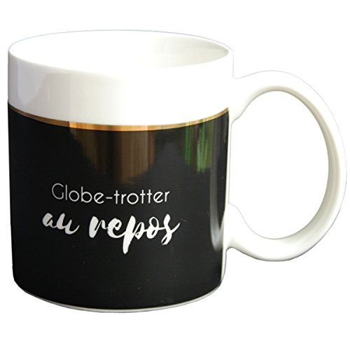 DRAEGER PARIS 1886 Globe-Trotter au repos Tasse, Noir/Or, 11.6 x 9.5 x 8.2 cm von DRAEGER