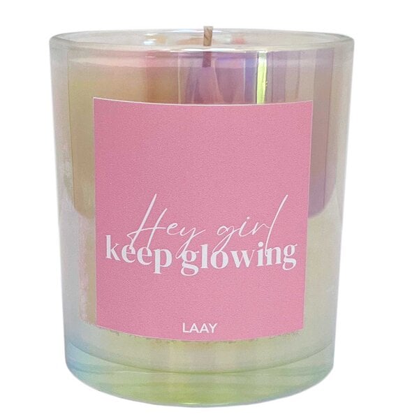 LAAY Duftkerze "Hey girl keep glowing" - 100% Sojawachs -250gr von LAAY