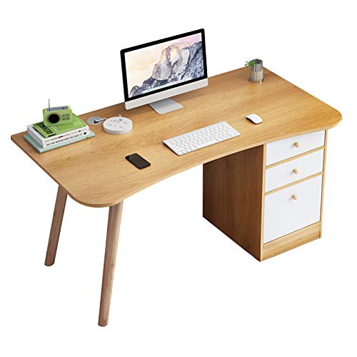 LAMEDOAT Desktop-Computertisch aus Holz für das Heimbüro, Schreibtisch mit Schließfächern, einfacher Schreibtisch für Heimstudenten, großer PC-Laptop-Schreibtisch, Werkbank von LAMEDOAT