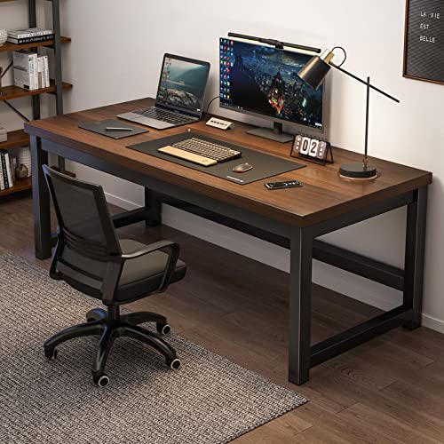 LAMEDOAT Home-Office-Computertisch, moderner, Schlichter Schreibtisch, Arbeits- und Lesetisch, großer Gaming-Schreibtisch für das Home-Office (39 Zoll, Eiche) von LAMEDOAT