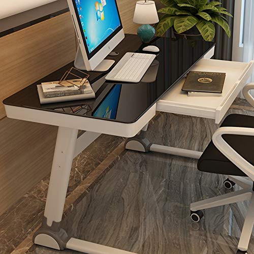 LAMEDOAT Home-Office-Schreibtisch, Desktop-Computertisch, moderner minimalistischer Studenten-Lerntisch mit Schubladenschreibtisch, PC-Laptop-Schreibtisch, Konferenztisch, Kleiner Schreibtisch in von LAMEDOAT