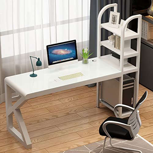 LAMEDOAT L-förmiger Computertisch, 41-Zoll-Eckschreibtisch, moderner, einfacher Heimbüro-Spieltisch, Lerntisch mit Stauraum, Weiß von LAMEDOAT