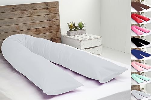 LANDSTER Schwangerschaftskissen Seitenschläferkissen Schlafkissen Ganzkörperkissen Stillkissen Pregnancy Pillow Body Pillow U/V/I förmiges Nür Kissen (U-Förmiges, Grau) von LANDSTER