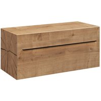 Lanzet - Waschtischunterschrank Woodblock / Badschrank mit Soft-Close-System / Holzoptik / Maße (b x h x t): ca. 100 x 45 x 45 cm / von LANZET