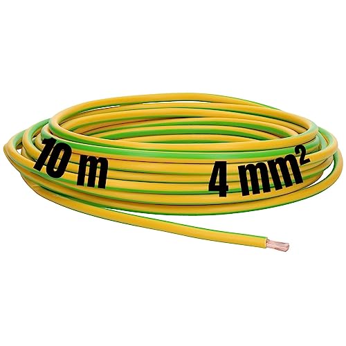 10m 4mm² LAPP Kabel H07V-K Einzelader Litze Leitung Einzelader flexibel (Grün-Gelb) von Lapp