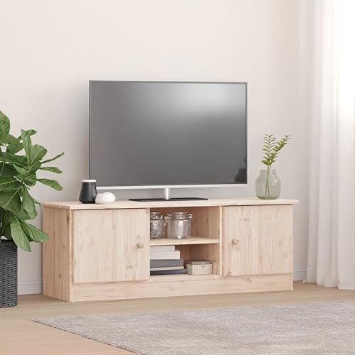 LAPOOH TV-Schrank ALTA 112x35x41 cm Massivholz Kiefer, TV Lowboard, Fernsehschrank, Fernsehtisch, Fernseher Schrank, TV Sideboard, TV Board, TV Cabinet, TV Bank, TV Kommode von LAPOOH