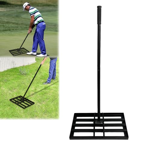 LARS360 Leveling Rake, Rasen-Nivellierrechen, Golf Gartengras Werkzeug Topdressing Surface Leveler, Edelstahl Garten Hinterhof Rasen Rasenschieber (25 x 50 cm) von LARS360