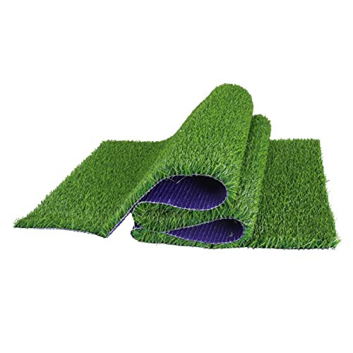 Synthetischer Kunstrasen, Astroturf-Teppich für Haustiere im Freien, synthetischer Rasen für Spielplätze im Garten, leicht zu reinigen (Grün, 1,2 x 2 von LBLhello