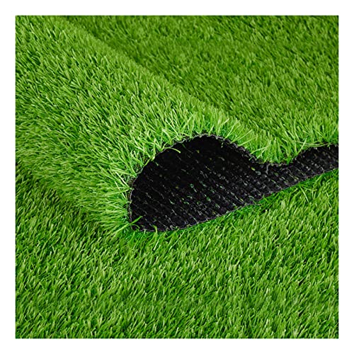 Synthetischer Kunstrasen, Terrassen-Kunstrasen mit Entwässerungslöchern, Kunstrasenmatte für Garten und Rasen im Innen- und Außenbereich (Grün, 1 x 2 von LBLhello