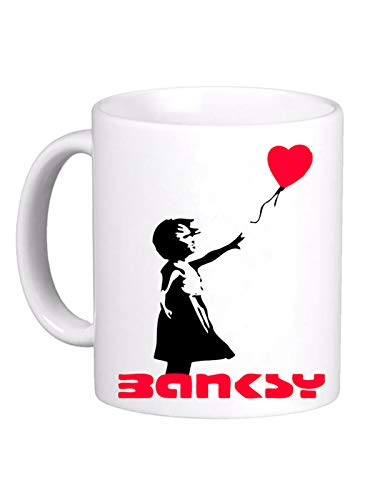 LE HERISSON MUG banksy Mädchen mit Ballon Love Sweet - lustiges Geschenk 491 von LE HERISSON