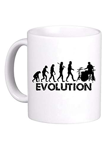 LE HERISSON Tasse MUG Schlagzeuger EVOLUTION Evolution Drum Drummer Musik - Nette lustige 357 Geschenk von LE HERISSON