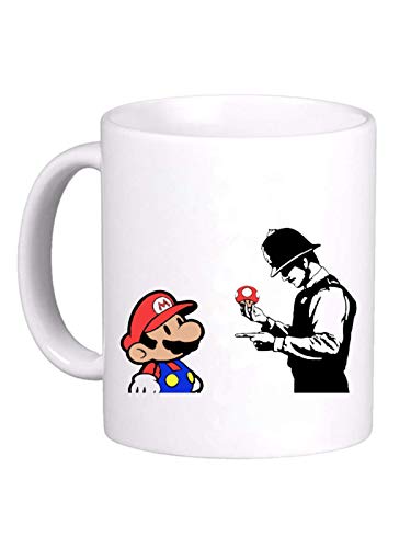 LE HERISSON Tasse Mug Banksy Street Art Police - lustiges Geschenk 341 von LE HERISSON