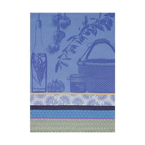 Le Jacquard Français 20872 Geschirrtuch Saveurs de Provence Bleu Lavande 60x80 Baumwolle von LE JACQUARD FRANÇAIS