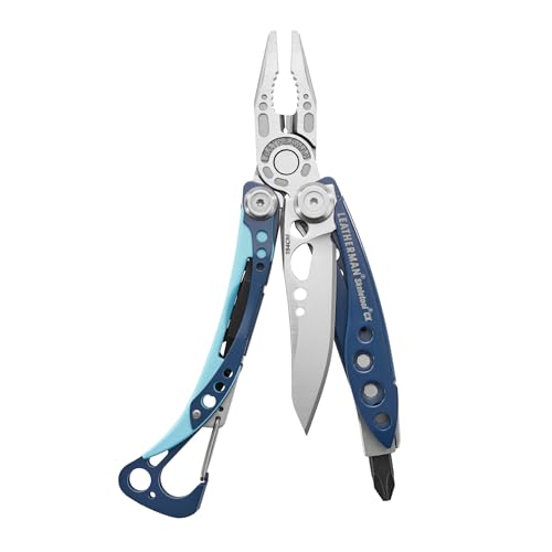 Leatherman Skeletool CX - Mehrzweckwerkzeug mit 7 Werkzeugen, darunter Zange, Drahtschneider und Messer, für Outdoor und Camping, rostfreier Stahl, Nightshade von LEATHERMAN