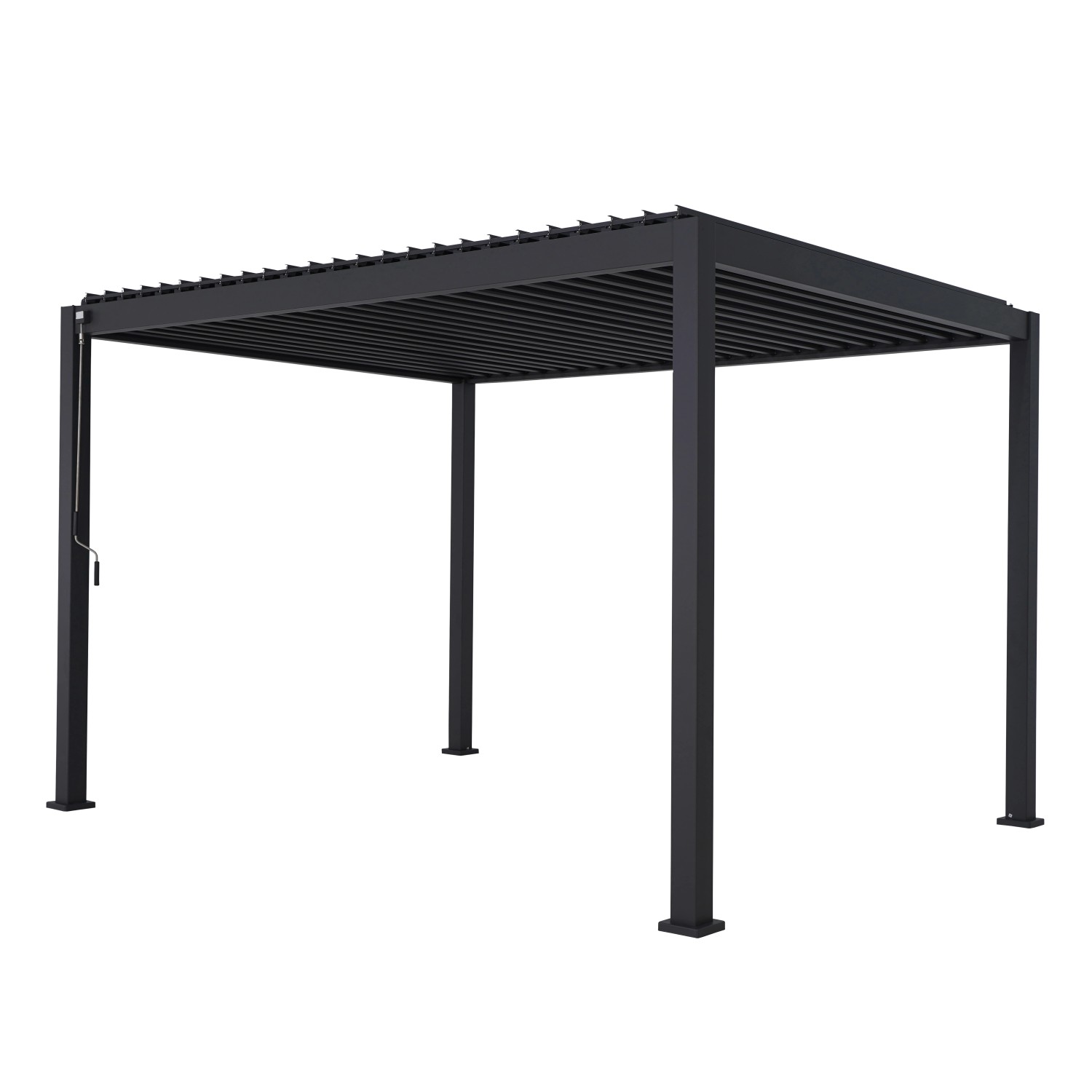 Leco Lamellenpergola Deluxe 3 m x 4 m Anthrazit Leco Lamellenpergola Deluxe 3 m x 4 m Anthrazit von LECO