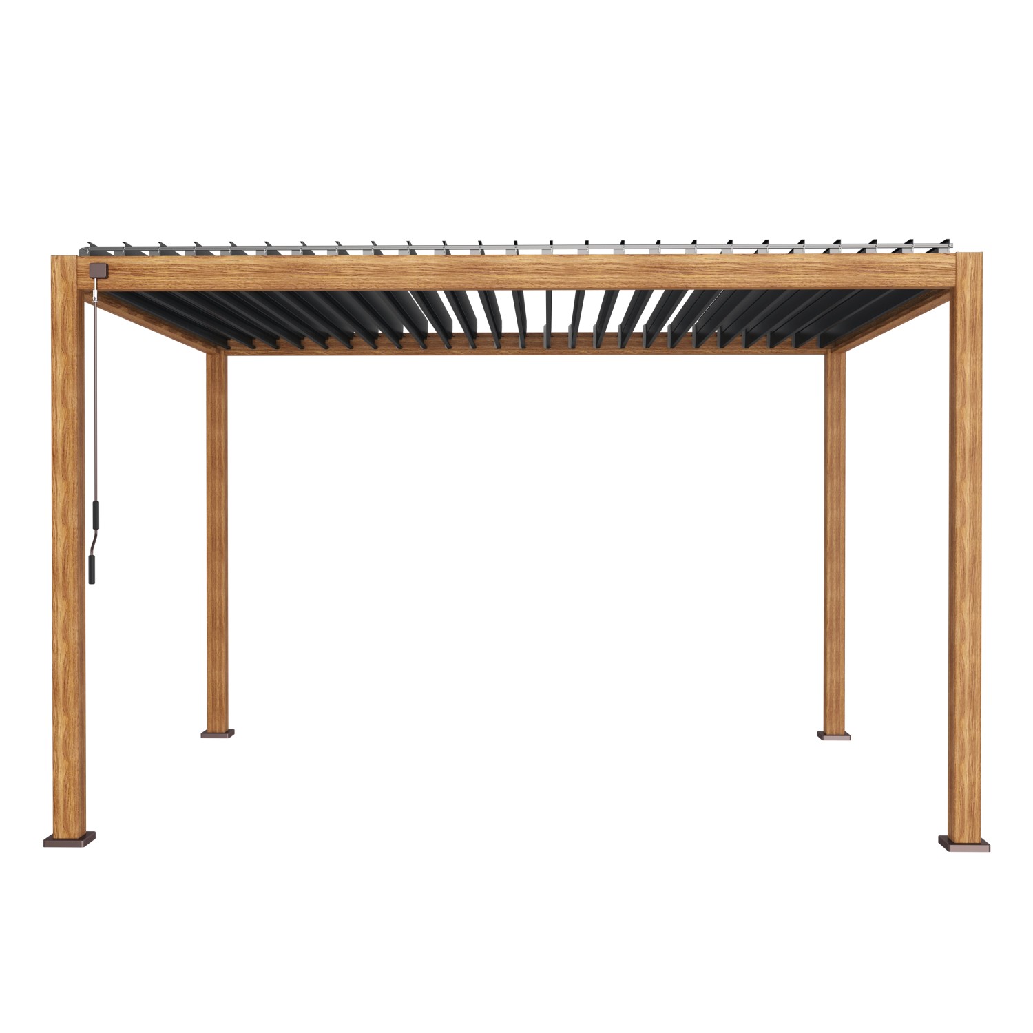 Leco Lamellenpergola Deluxe 3 m x 4 m Holzoptik Leco Lamellenpergola Deluxe 3 m x 4 m Holzoptik von LECO