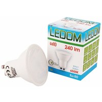 Led Line - 3 Stück ) ledom GU10 3W smd led Leuchtmittel Warmweiß 3000K 240 Lumen 220-240V Ø50 Spot Strahler Einbauleuchte Energiesparlampe Glühlampe von LED LINE