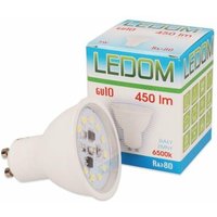 Led Line - 1 Stück] ledom GU10 5W smd led Leuchtmittel 3000K Warmweiß 450 Lumen 220-240V Ø50 Spot Strahler Einbauleuchte Energiesparlampe Glühlampe von LED LINE