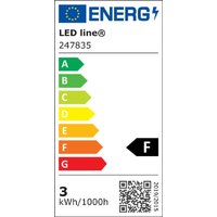 Led Line - 3x GU10 3W led Leuchtmittel 36° smd 2700K Warmweiß 273 Lumen Spot Strahler Glass Einbauleuchte Energiesparlampe Glühlampe von LED LINE