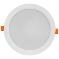 Downlight Einbau/Aufputz 170mm Deckenleuchte 18 Watt 1900lm (4000K neutralweiß) mit Runder Aufputz Rahmen von LED LINE