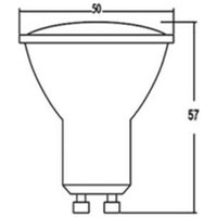 GU10 1W LED Leuchtmittel Neutralweiß 4000K 80 lumen Spot Strahler Einbauleuchte Energiesparlampe Glühlampe von LED LINE