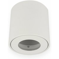 Deckenleuchte tube Aufbaustrahler Lampe IP44 Wasserdicht Aufputz Leuchte Strahler mit GU10 5W Kaltweiß led Leuchtmittel inkl. Fassung Rund Weiß - Led von LED LINE